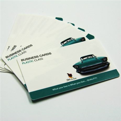 White Plastic Business cards